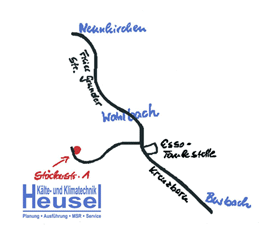Anreise St&ouml;ckerstra&szlig;e 1 in Burbach-Wahlbach